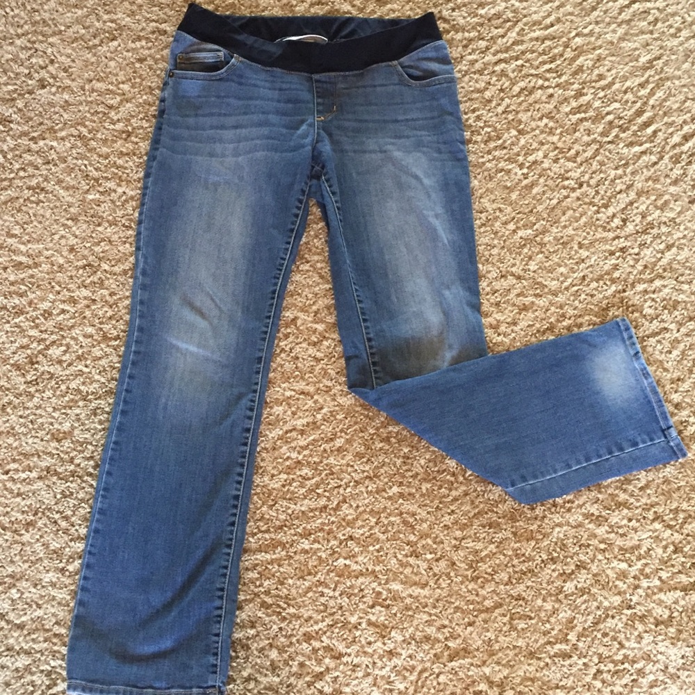 Liz Lange Maternity Jeans- under the belly band